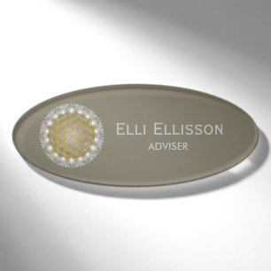 BLUME von LIFE - Sacred Geometrie Light 1 Namenschild