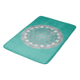 BLUME von LIFE - Sacred Geometrie Light 2 Badematte