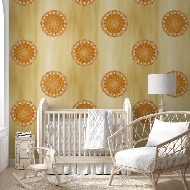 BLUME von LIFE - Sacred Geometrie Light 3 Tapete (Kinder)