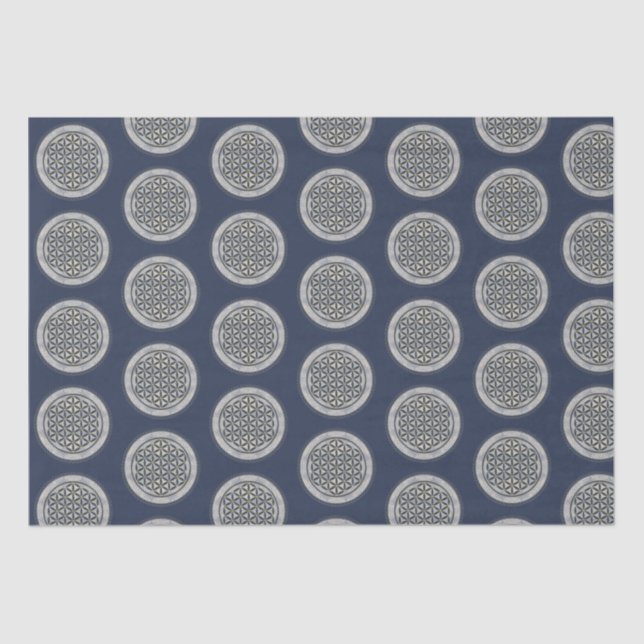 BLUME von LIFE - Symbol "Sacred Geometrie" Art. 1 Seidenpapier (Vorderseite)