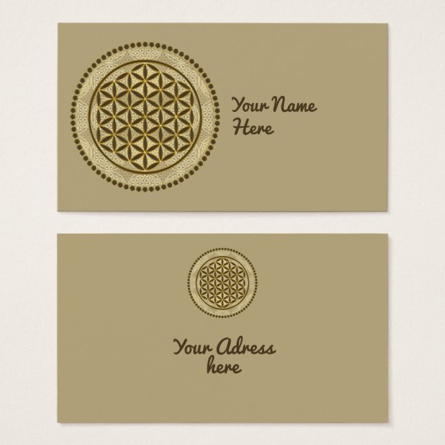 BLUME von LIFE - Symbol "Sacred Geometrie" Art. 2 (Vorne & Hinten)