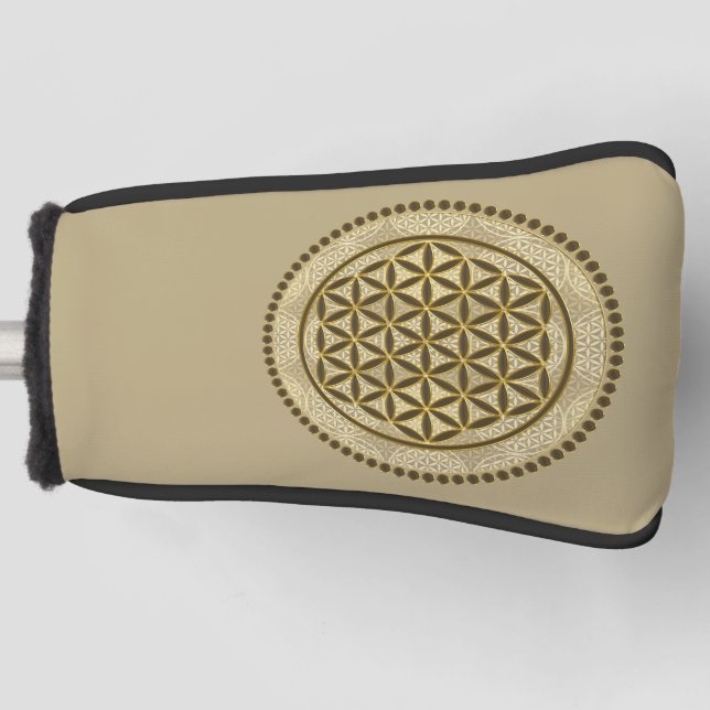 BLUME von LIFE - Symbol "Sacred Geometrie" Art. 2 Golf Headcover (Vorderseite)