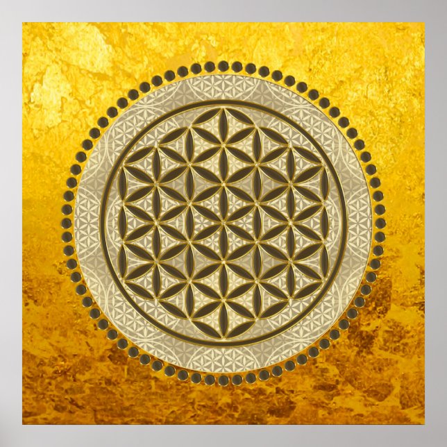 BLUME von LIFE - Symbol "Sacred Geometrie" Art. 2 Poster (Vorne)