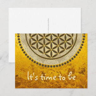 BLUME von LIFE - Symbol "Sacred Geometrie" Art. 2 Postkarte