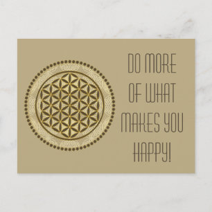 BLUME von LIFE - Symbol "Sacred Geometrie" Art. 2 Postkarte