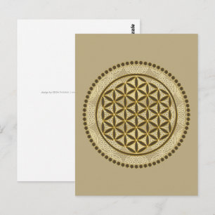 BLUME von LIFE - Symbol "Sacred Geometrie" Art. 2 Postkarte