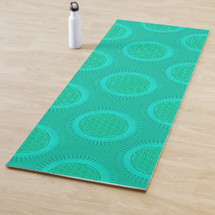 Blume von Live - Sonne - nahtloses Muster 2 Yogamatte