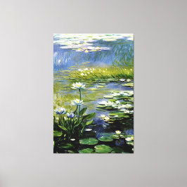 Blume von Lush Agapanthus in Giverny Leinwanddruck