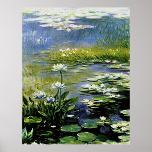 Blume von Lush Agapanthus in Giverny Poster