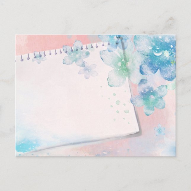 Blume von Meeresschaum Das Schicksal der Küstenreg Postkarte (Vorderseite)