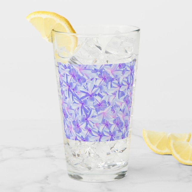 Blume von Moave und Rosa Frangipani, Glas (Vorderseite Ice)