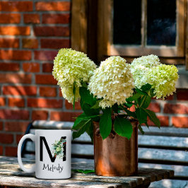 Blume von Monogramm Kaffee-Tasse Kaffeetasse