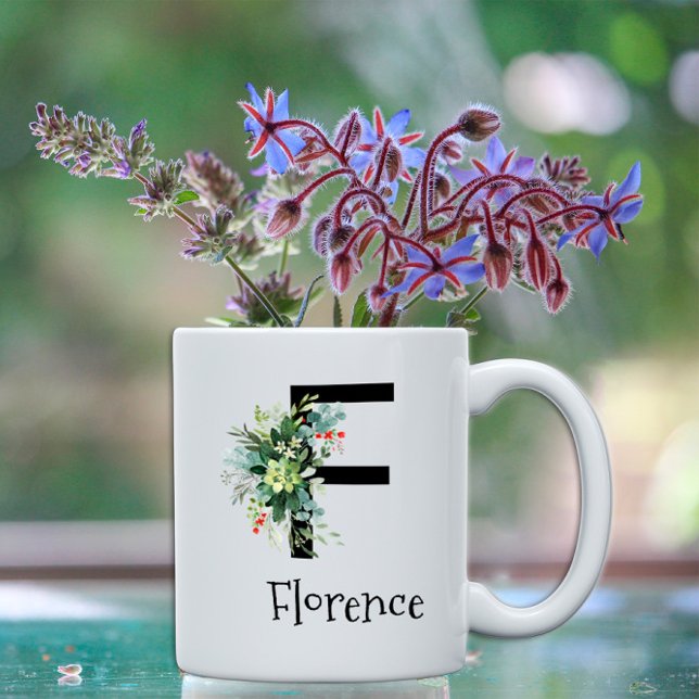 Blume von Monogramm Kaffee-Tasse Kaffeetasse (Von Creator hochgeladen)