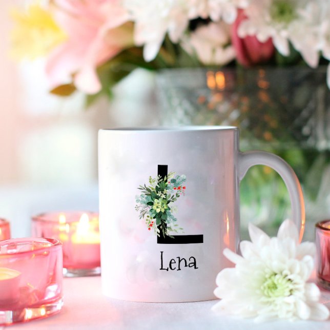 Blume von Monogramm Kaffee-Tasse Kaffeetasse (Von Creator hochgeladen)