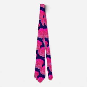 Blume von Navy Blue Gift Gefallen für heiß rosa Ro Krawatte