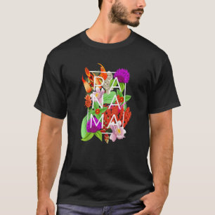 Blume von Panama Word Panamaischer Stolz T-Shirt