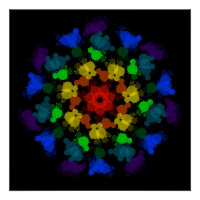 Blume von Regenbogenfarben