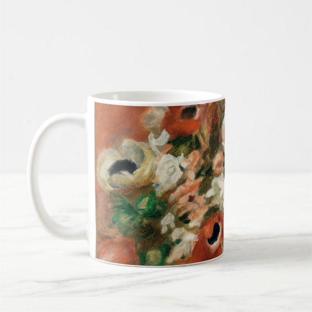 Blume von Renoir Impressionist Art Malerei Kaffeetasse (Links)