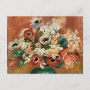 Blume von Renoir Impressionist Art Malerei Postkarte