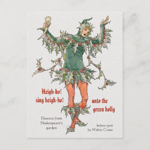 Blume von Shakespeare Holly Walter Crane CC0968 Postkarte