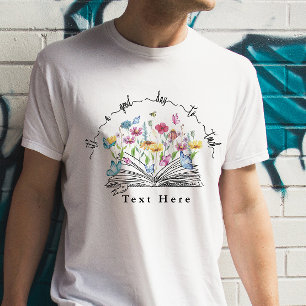 Blume von Textfarben T-Shirt