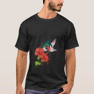Blume von Vintagen Vogelarten Tiere T-Shirt
