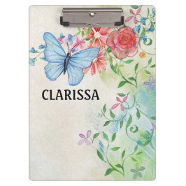 Blume von Wasserfarben anpassen Klemmbrett