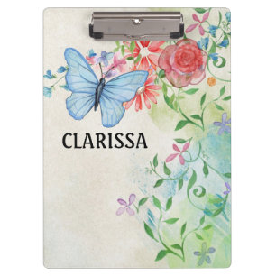 Blume von Wasserfarben anpassen Klemmbrett