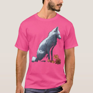 Blume von Weißfuchs Art Fox T-Shirt