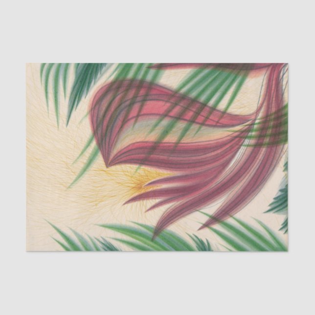 Blume von William Harman Butler von Houghton Seidenpapier (Vorderseite)