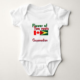 Blume von zwei Wurzeln: guyanisch-kanadisch Baby Strampler