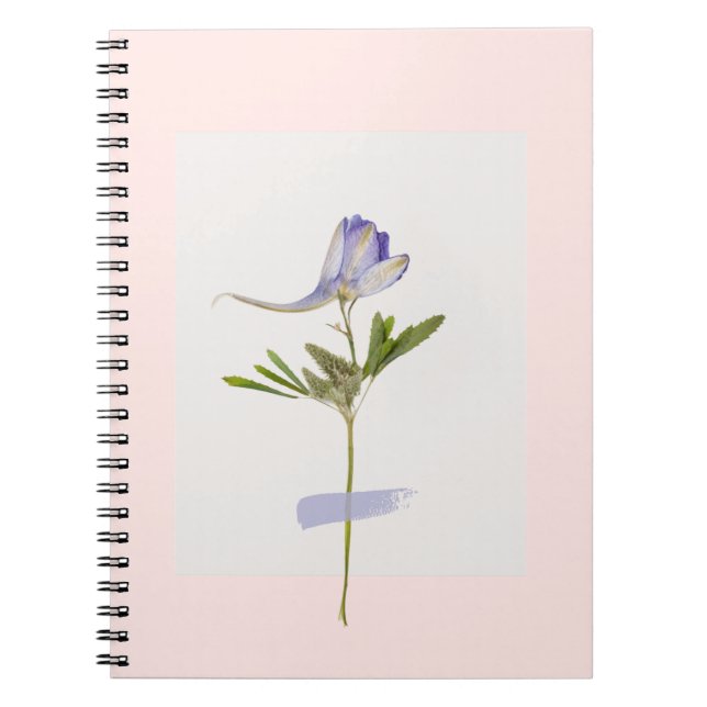 Blume Wall Art Design Spiral Foto Notebook Notizblock (Vorderseite)