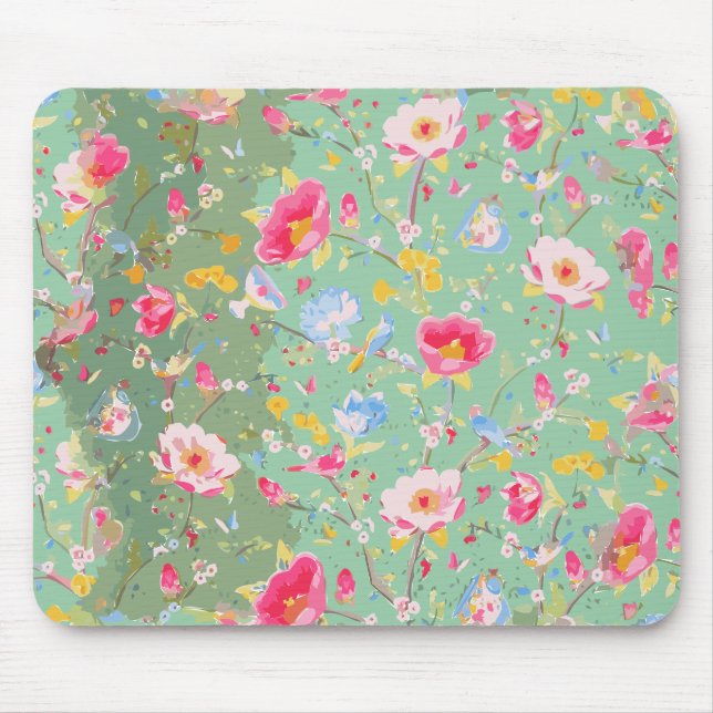 Blume Wall Dimsun Muster Mousepad (Vorne)