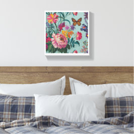 Blume Wallart Leinwanddruck