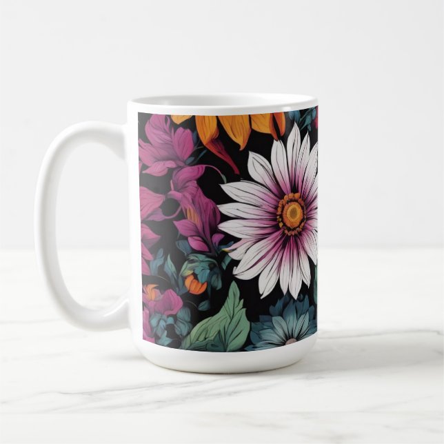 Blume-Wallpaper-Tasse & Cups Kaffeetasse (Links)