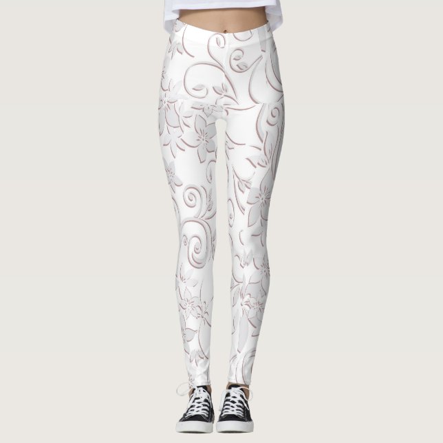 Blume - Wandpapier 1 Leggings (Vorderseite)