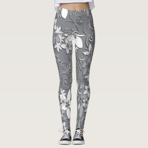Blume-Wandpapier 2 Leggings