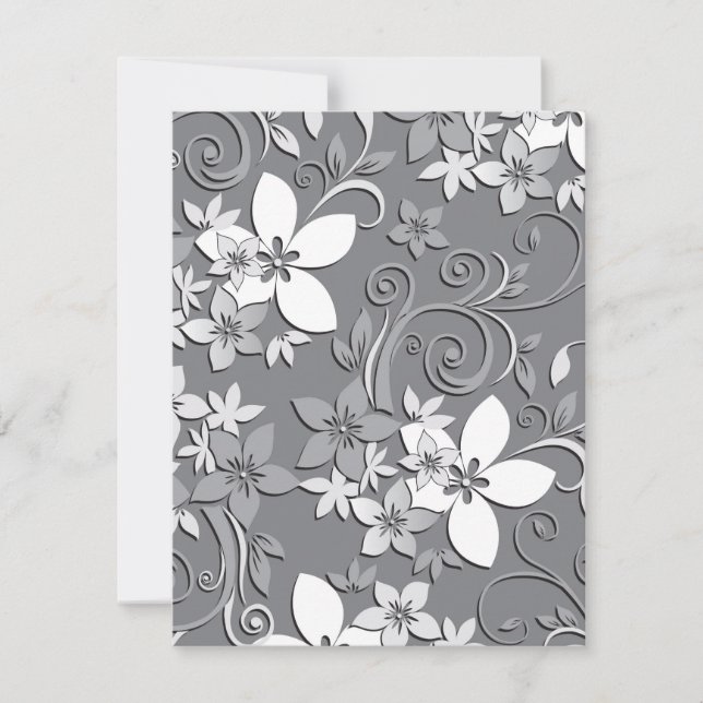 Blume-Wandpapier 2 Mitteilungskarte (Vorderseite)