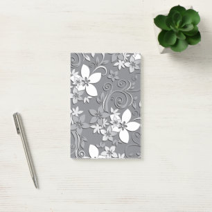Blume-Wandpapier 2 Post-it Klebezettel