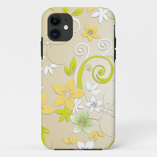 Blume - Wandpapier 3 Case-Mate iPhone Hülle (Rückseite)