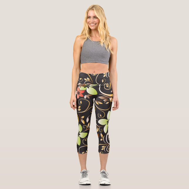Blume - Wandpapier 4 Capri Leggings (Vorderseite)