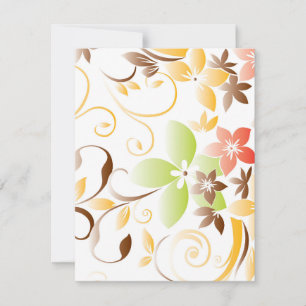 Blume - Wandpapier 5 Mitteilungskarte