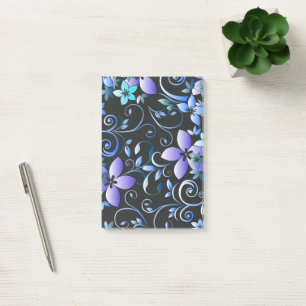 Blume - Wandpapier 6 Post-it Klebezettel