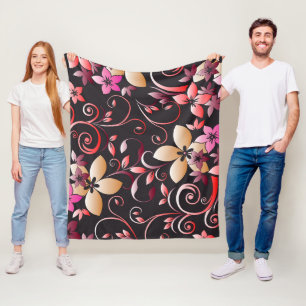 Blume - Wandpapier 7 Fleecedecke