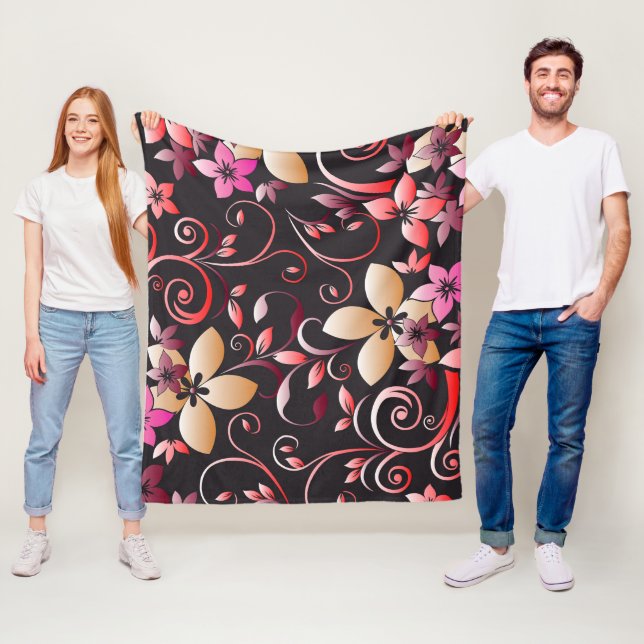 Blume - Wandpapier 7 Fleecedecke (Beispiel)