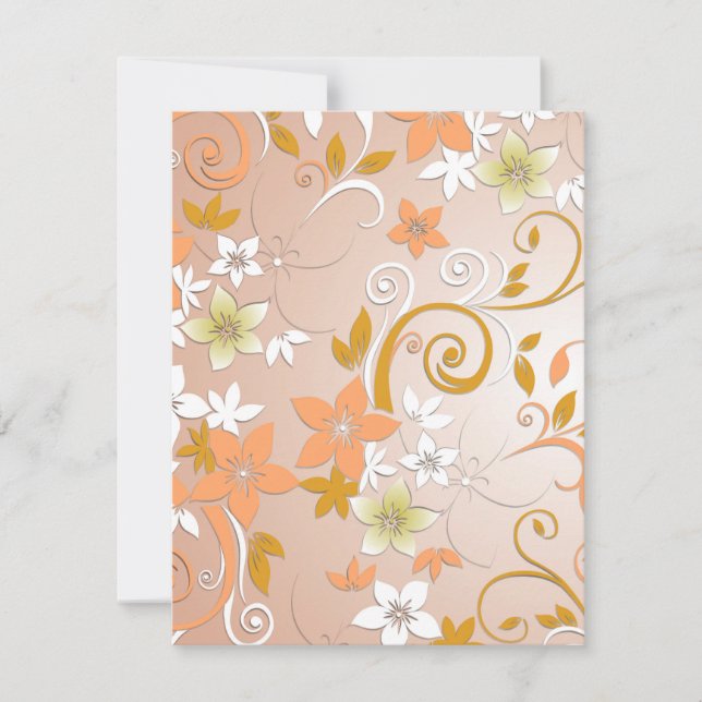 Blume - Wandpapier 8 Mitteilungskarte (Vorderseite)