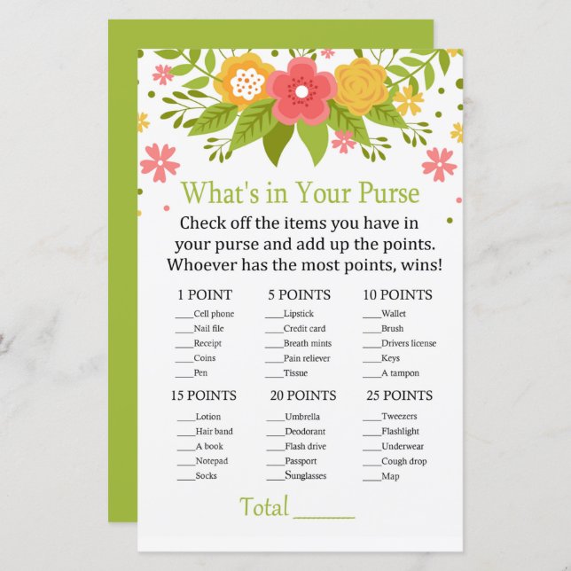 Blume Was ist in deinem Handyspiel? (Vorne/Hinten)