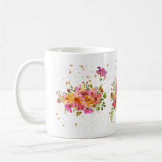 Blume Wasser Farbe Helle Gold Tasse Kaffee
