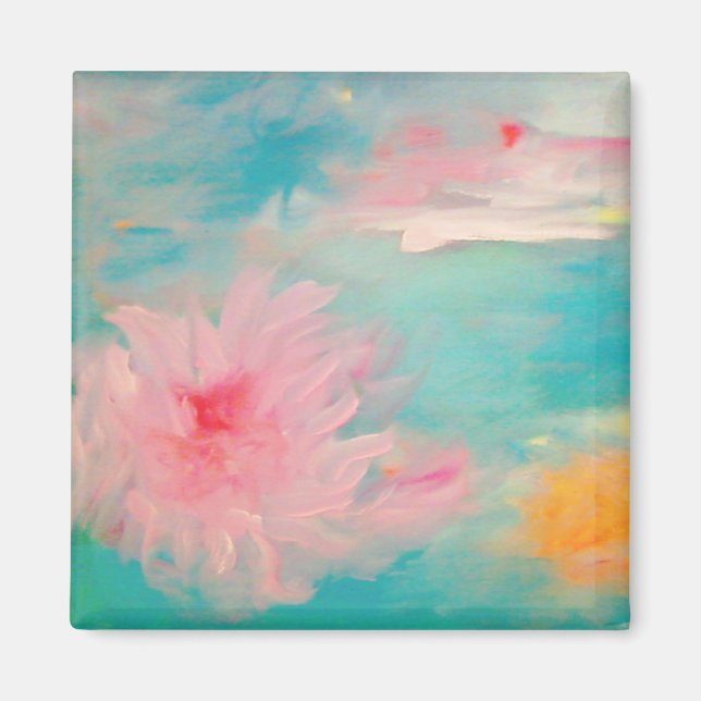 Blume Wasser Magnet (Vorne)