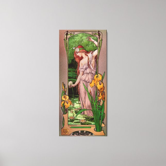 Blume Wasser von Élisabeth Sonrel Leinwanddruck (Vorderseite)